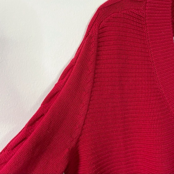 Cabi Bright Red Standout Pullover Sweater - Picture 3 of 4